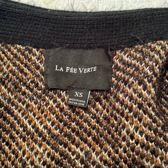 Anthropologie La Fee Verte Leopard Eyelash Cardigan - XS - Picture 5 of 14